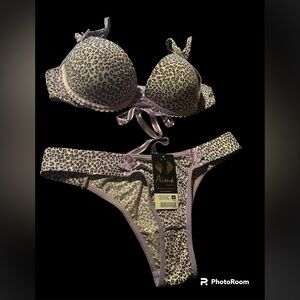 NWT Lavender Animal Print with Butterfly’s Bra and Underpants